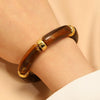 Wholesale Resin Geometric Asymmetrical Open Bracelet For Women Environmentalfriendly Retro Exaggerated Simple Elegant Highend Versatile