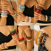Wholesale Resin Geometric Asymmetrical Open Bracelet For Women Environmentalfriendly Retro Exaggerated Simple Elegant Highend Versatile