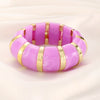 Wholesale Resin Geometric Asymmetrical Open Bracelet For Women Environmentalfriendly Retro Exaggerated Simple Elegant Highend Versatile