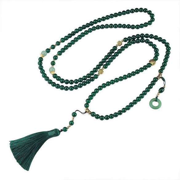 Wholesale Resin Geometric Beaded Necklace For Women Polish Processing Retro Elegant Multiwear Sweater Chain Accessories