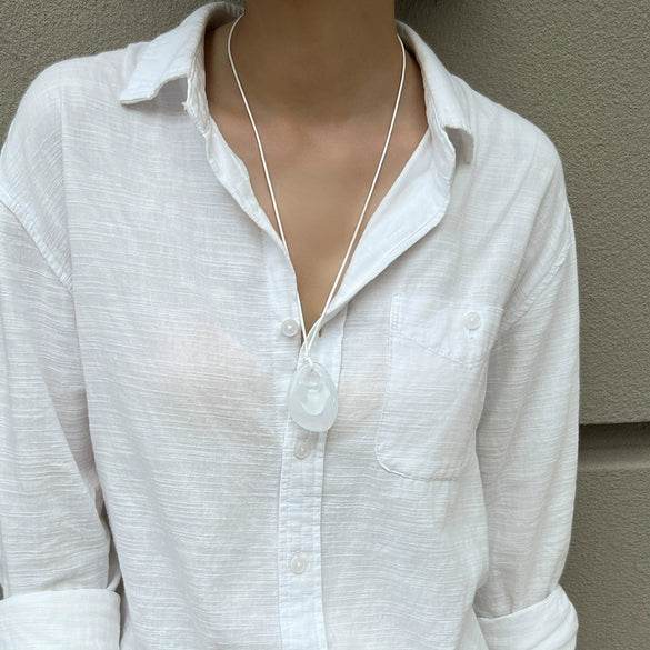 Wholesale Resin Geometric Pendant Necklace Handmade