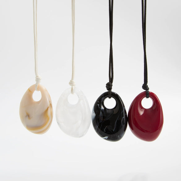 Wholesale Resin Geometric Pendant Necklace Handmade