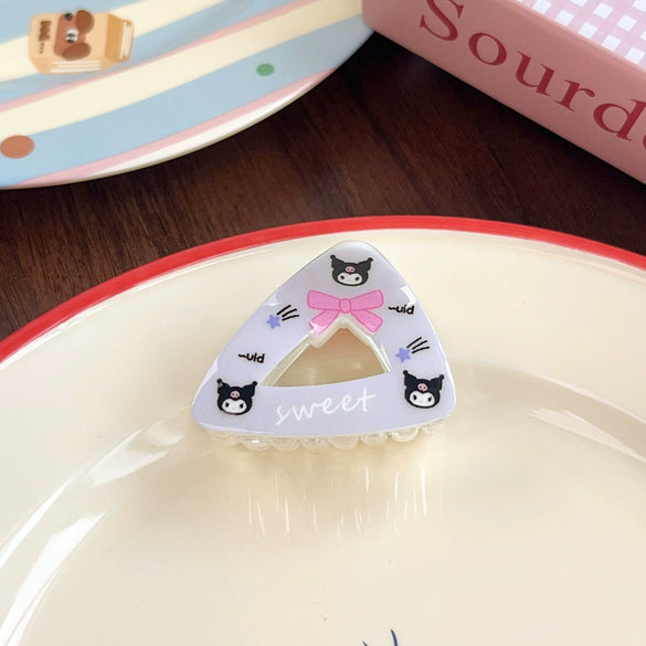 Wholesale Resin Handmade Cartoon Animal Style Puppy Bow Floral Side Clip