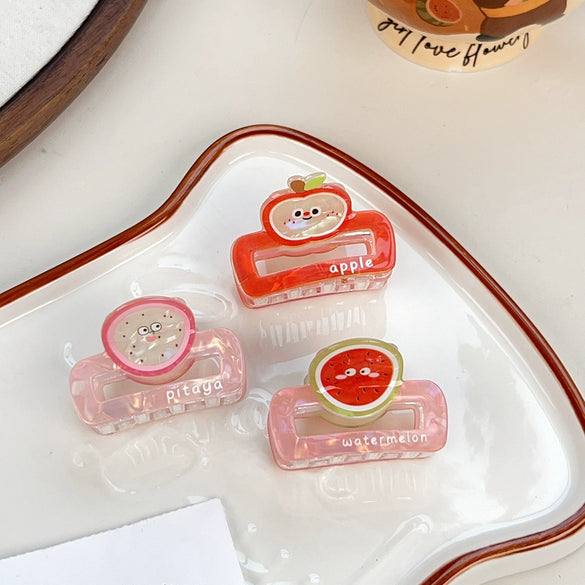 Wholesale Resin Handmade Fruit And Animal Style Hair Clips For Women