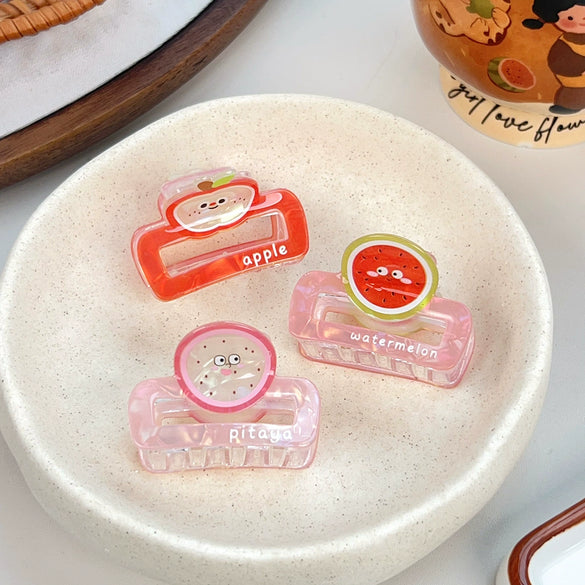 Wholesale Resin Handmade Fruit And Animal Style Hair Clips For Women