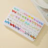 Wholesale Resin Handmade Imitation Pearl Cartoon Butterfly Geometric Flower Leaves Threedimensional Earrings Set For Women