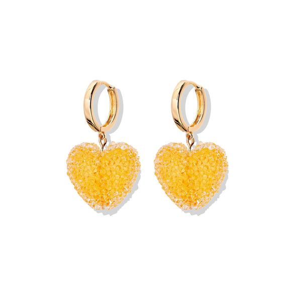 Wholesale Resin Heart Shape Electroplated Women's Jewelry Necklace