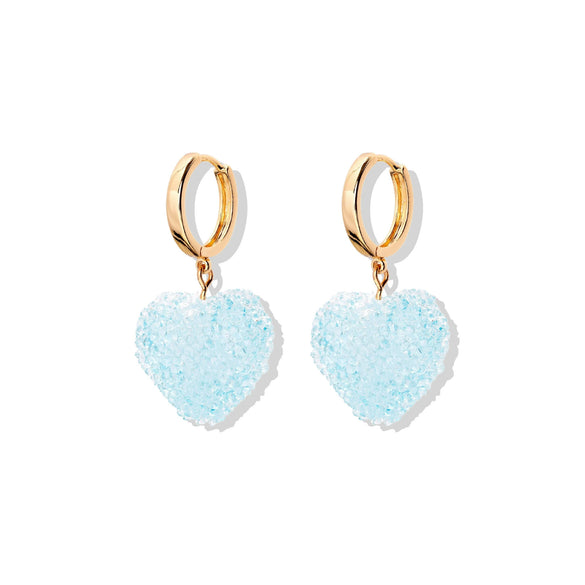 Wholesale Resin Heart Shape Electroplated Women's Jewelry Necklace