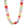 Wholesale Resin Heart Shape Electroplated Women's Jewelry Necklace