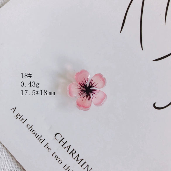 Wholesale Resin Jewelry Accessories With Simulation Flower Petals And Leaves For Diy Earrings Environmentally Protected