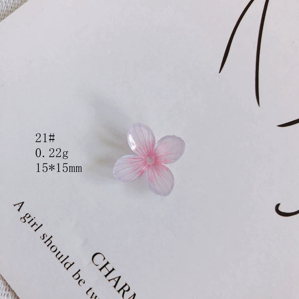 Wholesale Resin Jewelry Accessories With Simulation Flower Petals And Leaves For Diy Earrings Environmentally Protected