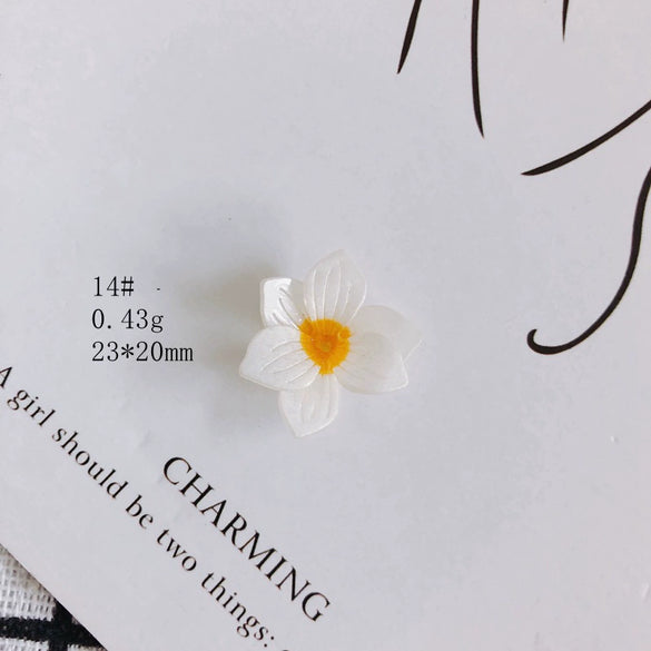Wholesale Resin Jewelry Accessories With Simulation Flower Petals And Leaves For Diy Earrings Environmentally Protected
