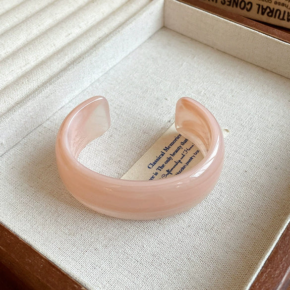 Wholesale Resin Open Bracelet With Irregular Geometric Pattern Handmade Exaggerated Style