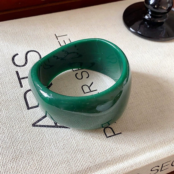 Wholesale Resin Open Bracelet With Irregular Geometric Pattern Handmade Exaggerated Style