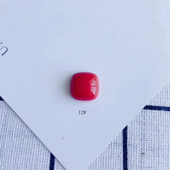 Wholesale Resin Square Flat Bottom Earrings And Pendant Jewelry Accessories