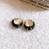 Wholesale Resin U Shaped Ear Buckle Retro Niche All Match Light Luxury Earrings For Women Electroplated