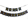 Wholesale Retirement Flag Paper Simple Style Swallowtail Black Gold Letter Pull Flower Colorful