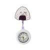 Wholesale Retractable Hanging Nurse Watch Plastic Case Silicone Strap Round Dial Casual Style
