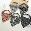 Wholesale Retro Allmatch Closed Toe Triangle Chiffon Headscarf With Elastic Band Geometric Pattern Head Accessory For Women