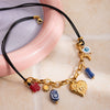 Wholesale Retro Ancient Style Heart Shape Electroplated Stainless Steel Women's Necklace Jewelry Accessories