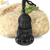Wholesale Retro Animal Pendant Necklace With Obsidian And Braided Rope Polished