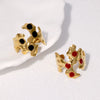 Wholesale Retro Asymmetrical Opening 18K Goldplated Stainless Steel Ring For Women