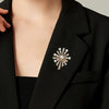 Wholesale Retro Brooch Zinc Alloy Constellation Electroplating Diamond Pearl Jewelry For Women And Unisex
