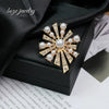 Wholesale Retro Brooch Zinc Alloy Constellation Electroplating Diamond Pearl Jewelry For Women And Unisex