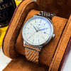Wholesale Retro Carved Fully Automatic Mechanical Men's Watch With Hollow Design Alloy Case 316 Stainless Steel Strap Butterfly Double Snap Buckle Round Dial