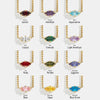Wholesale Retro 12 Constellation Geometric Titanium Steel Pendant Necklace With 18K Gold Electroplating For Unisex