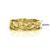 Wholesale Retro Copper Ring With Flower Leaf Hollow And Geometric Pattern Electroplated For Unisex