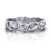 Wholesale Retro Copper Ring With Flower Leaf Hollow And Geometric Pattern Electroplated For Unisex