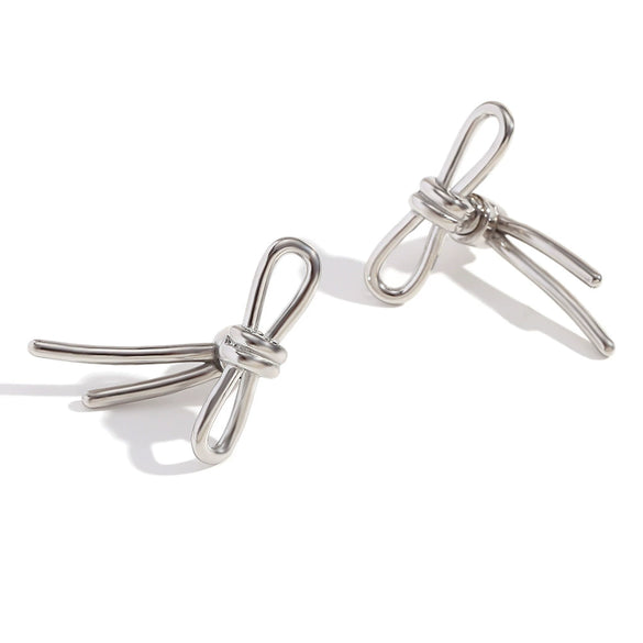 Wholesale Retro Creative Stainless Steel 18K Gold Plated Snail Tassel Flower Earrings For Women With Geometric Pattern And Electroplating Treatment