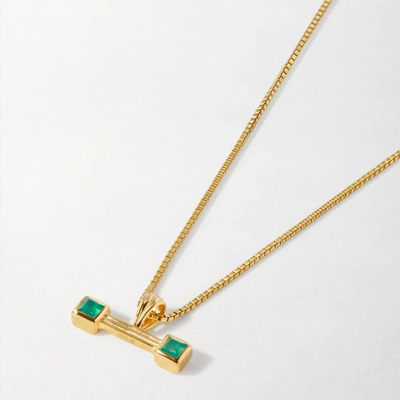 Wholesale Retro Crossbone Lock Pendant Necklace Electroplated 18K Gold Color Retention Stainless Steel Copper Unisex