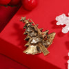Wholesale Retro Crystal Christmas Tree Brooches For Women Jewelry Accessories