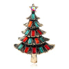 Wholesale Retro Crystal Christmas Tree Brooches For Women Jewelry Accessories