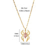 Wholesale Retro Dark Gothic Style Spider Stainless Steel Electroplated Pendant Necklace Unisex