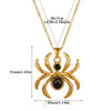 Wholesale Retro Dark Gothic Style Spider Stainless Steel Electroplated Pendant Necklace Unisex