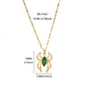 Wholesale Retro Dark Gothic Style Spider Stainless Steel Electroplated Pendant Necklace Unisex