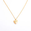Wholesale Retro Diamond Heartshaped Titanium Steel And Copper Necklace For Women