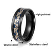 Wholesale Retro Dragon Zodiac Animal Style Titanium Steel Ring With Electroplating