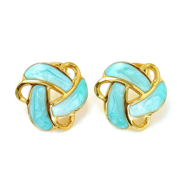 Wholesale Retro Dripping Oil Insects Pattern Titanium Steel Earrings For Women