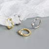 Wholesale Retro Earrings S925 Silver Geometric Electroplated