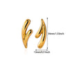 Wholesale Retro Elegant Highend Women's Gold Plated Stainless Steel Heart Sun Flower Geometric Round Earrings