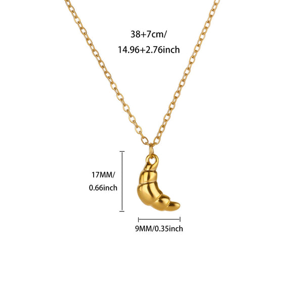 Wholesale Retro Elegant Ocean Style Pearl Shell Koi Conch Pendant Necklace For Women With Gold Plated Titanium Steel And O Word Chain Featuring Animal Zodiac Patterns