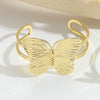 Wholesale Retro Exaggerated Stylish Butterfly Shape Copper Electroplated Bracelet For Women