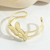 Wholesale Retro Exaggerated Stylish Butterfly Shape Copper Electroplated Bracelet For Women