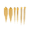 Wholesale Retro Fashion Geometric Tassel Earrings For Women Stainless Steel 18K Goldplated