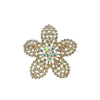 Wholesale Retro Flower Brooch Zinc Alloy Electroplating Antiglare For Women