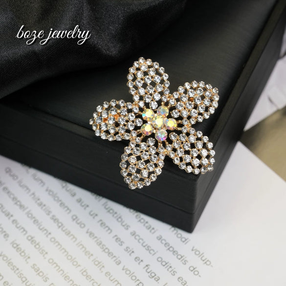 Wholesale Retro Flower Brooch Zinc Alloy Electroplating Antiglare For Women